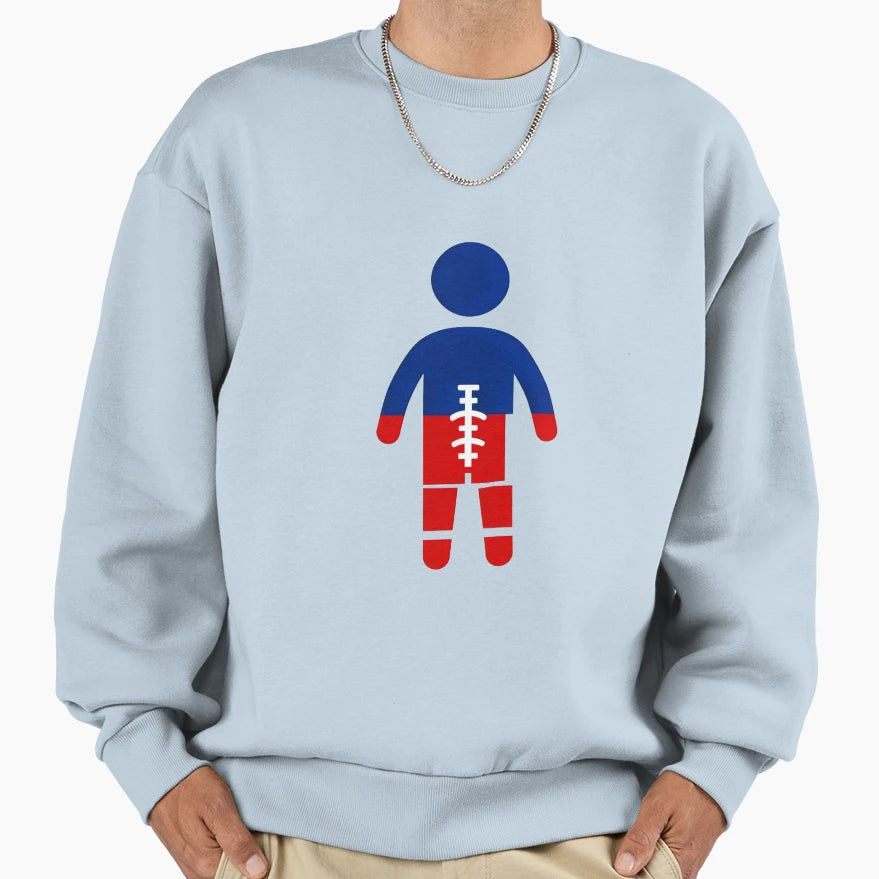 American Football Player Icon Sweatshirt - Streetwear Style for Adults - T-Shirt, Sweatshirt, Hoodie