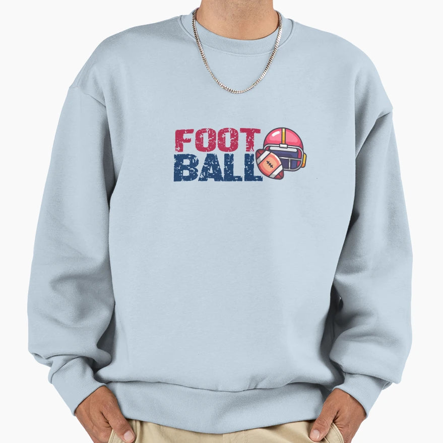 Football American Sweatshirt - Minimalist Print for Adults - T-Shirt, Sweatshirt, Hoodie