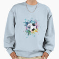 Water Color Explosion Splash Soccer Sweatshirt - Graphic Print for Adults - T-Shirt, Sweatshirt, Hoodie