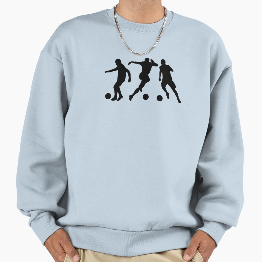 Football Player Sweatshirt - Minimalist Print for Adults - T-Shirt, Sweatshirt, Hoodie
