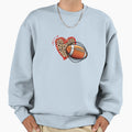 Leopard Football Love Heart Football Sweatshirt - Aesthetic Graphic Unisex - T-Shirt, Sweatshirt, Hoodie