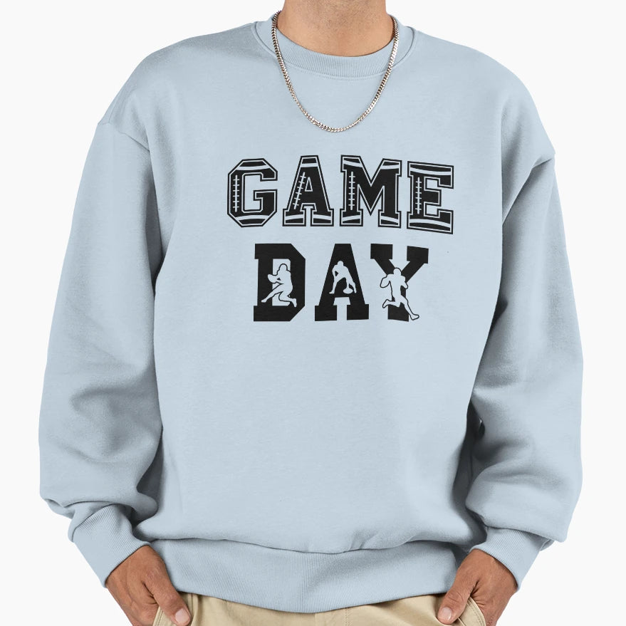 Game Day American Football Touchdown Sweatshirt - Graphic Print Unisex - T-Shirt, Sweatshirt, Hoodie