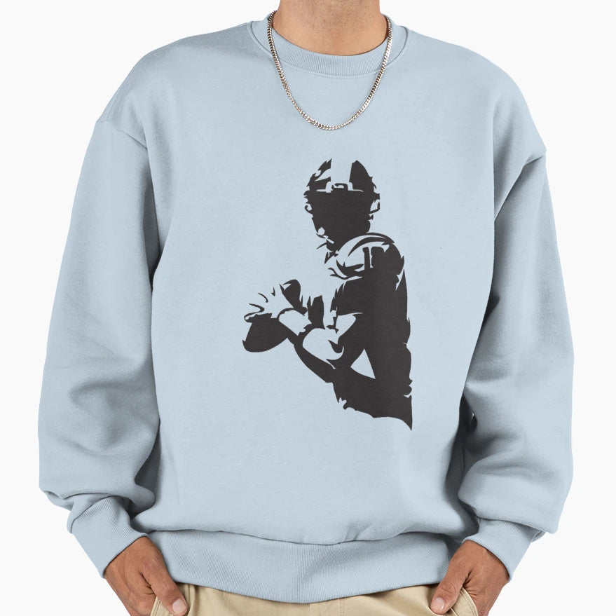 American Football Player Sweatshirt - Fun Novelty Design Unisex - T-Shirt, Sweatshirt, Hoodie