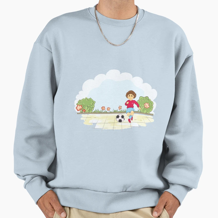 Playing Soccer T-Shirt - Graphic Print Unisex - T-Shirt, Sweatshirt, Hoodie