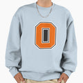 Orange White Number 0 Jersey Player Sweatshirt - Novelty Apparel Unisex - T-Shirt, Sweatshirt, Hoodie