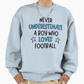 Never Underestimate Who Loves Sweatshirt - Trendy Graphic for Adults - T-Shirt, Sweatshirt, Hoodie