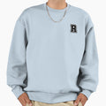 Black R Stylized Initial Sweatshirt - Casual Everyday Wear Men Women - T-Shirt, Sweatshirt, Hoodie