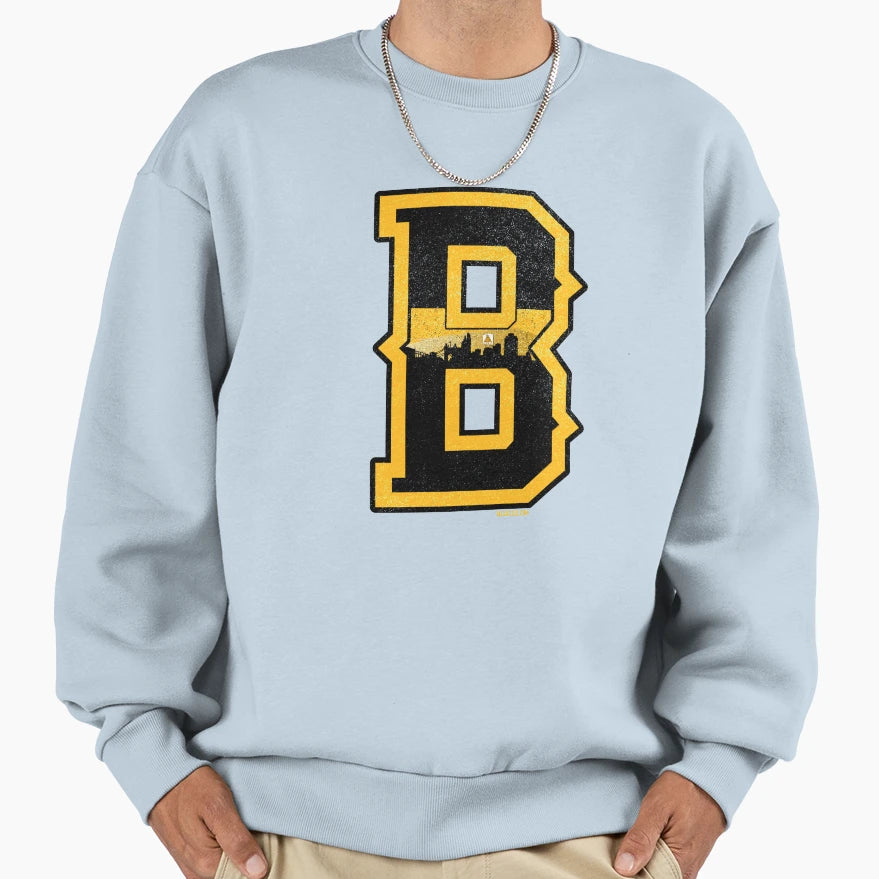 Fan Boston Skyline Sports Hockey Sweatshirt - Unique Graphic Unisex - T-Shirt, Sweatshirt, Hoodie