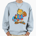 Garfield Football Roughed Up Sweatshirt - Aesthetic Graphic for Adults - T-Shirt, Sweatshirt, Hoodie