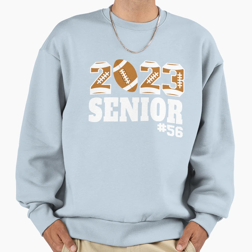 Football Football Senior Senior T-Shirt - Fun Novelty Design Men Women - T-Shirt, Sweatshirt, Hoodie