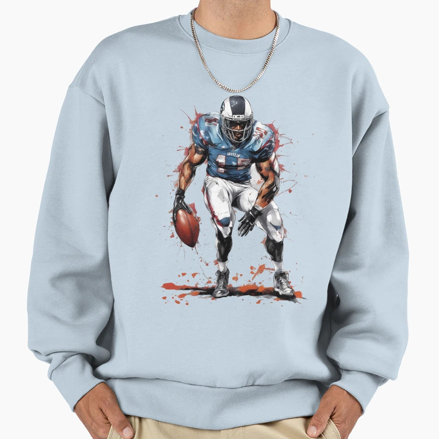 American Football Linebacker Sweatshirt - Casual Everyday Wear Men Women - T-Shirt, Sweatshirt, Hoodie