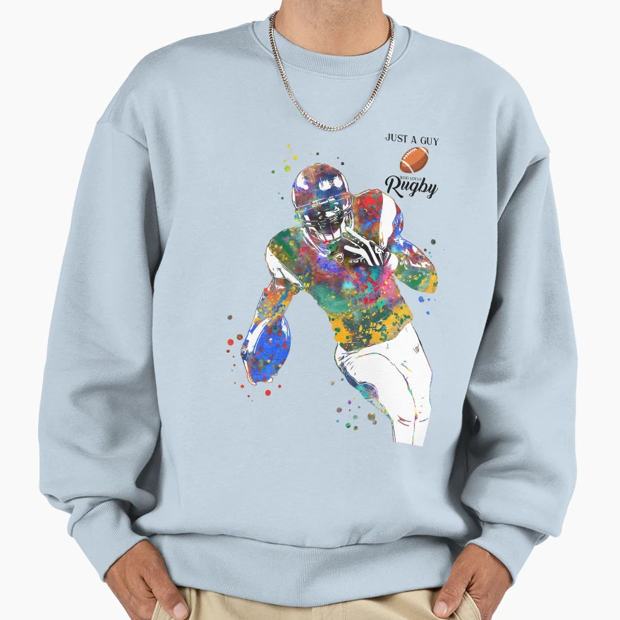 American Football Player Sweatshirt - Custom Art Print Unisex - T-Shirt, Sweatshirt, Hoodie