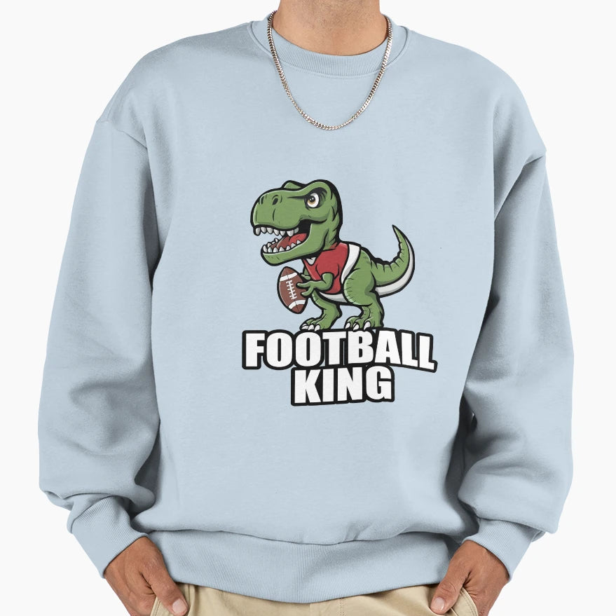 American Footbal Dinosaur Sweatshirt - Fun Novelty Design Unisex - T-Shirt, Sweatshirt, Hoodie