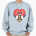Heart American Football Sports Sweatshirt - Fun Novelty Design Unisex - T-Shirt, Sweatshirt, Hoodie