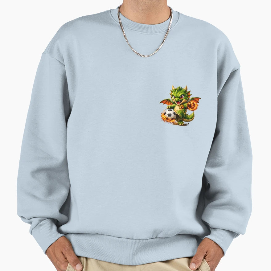 D Dragon Soccer Sweatshirt - Fun Novelty Design for Adults - T-Shirt, Sweatshirt, Hoodie