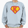 Letter K Super Letter Red And Sweatshirt - Custom Art Print for Adults - T-Shirt, Sweatshirt, Hoodie