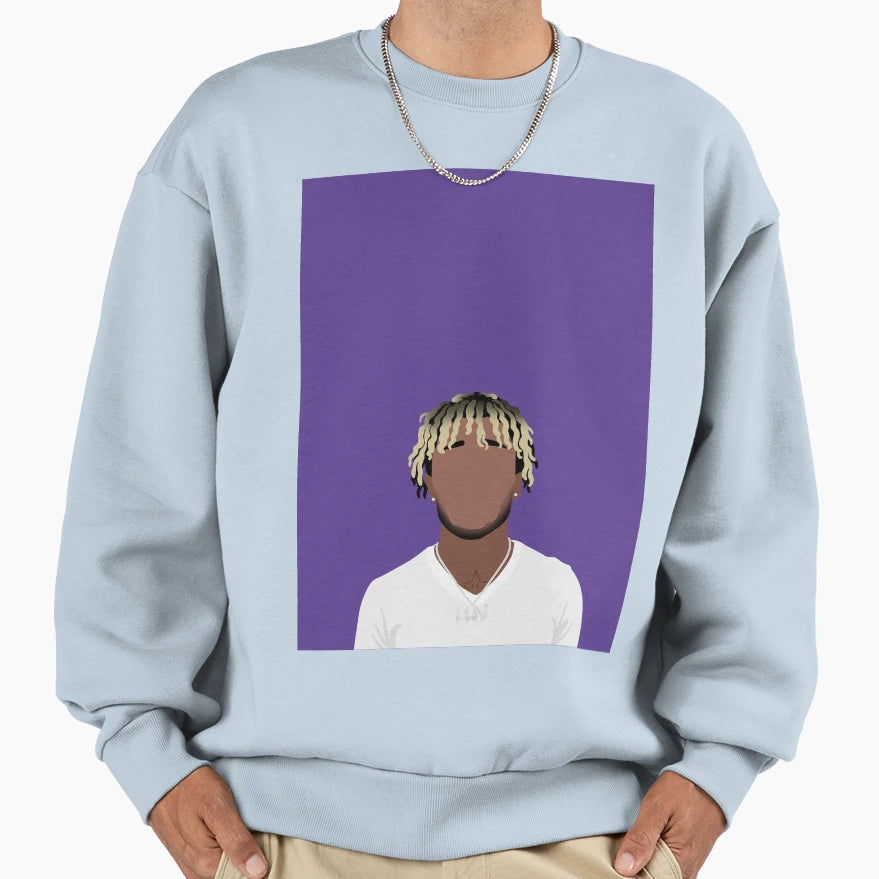 Luv Purple Sweatshirt - Minimalist Print for Adults - T-Shirt, Sweatshirt, Hoodie