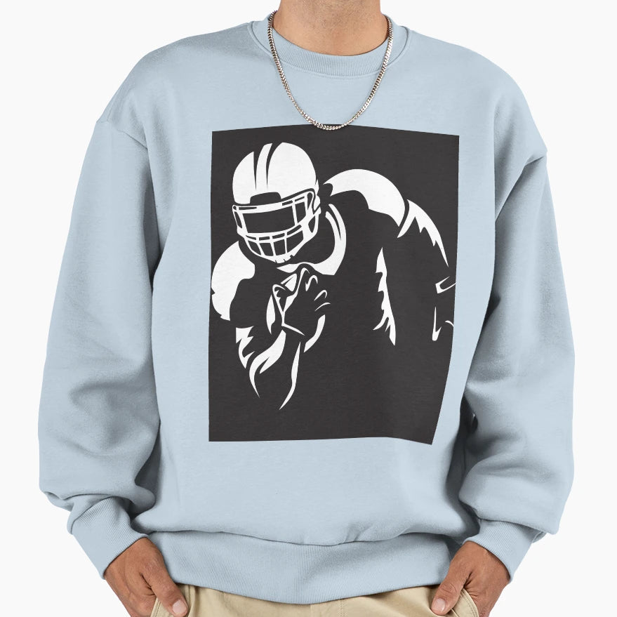 Football Sweatshirt - Minimalist Print Unisex - T-Shirt, Sweatshirt, Hoodie