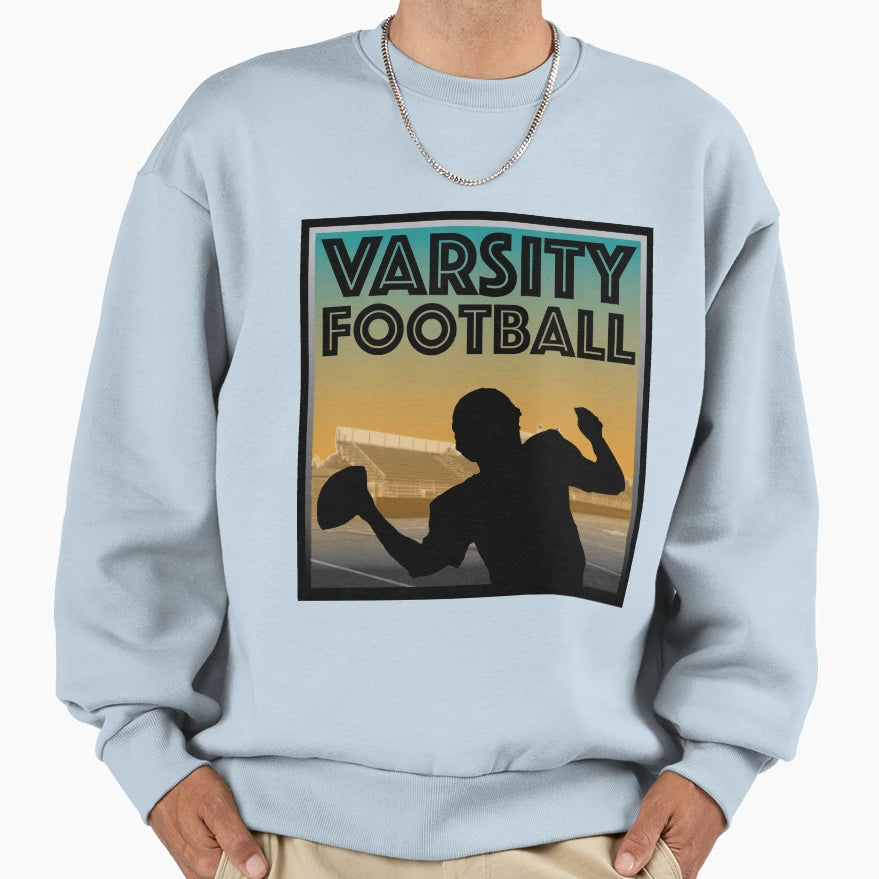 Varsity Football Sweatshirt - Fun Novelty Design Unisex - T-Shirt, Sweatshirt, Hoodie