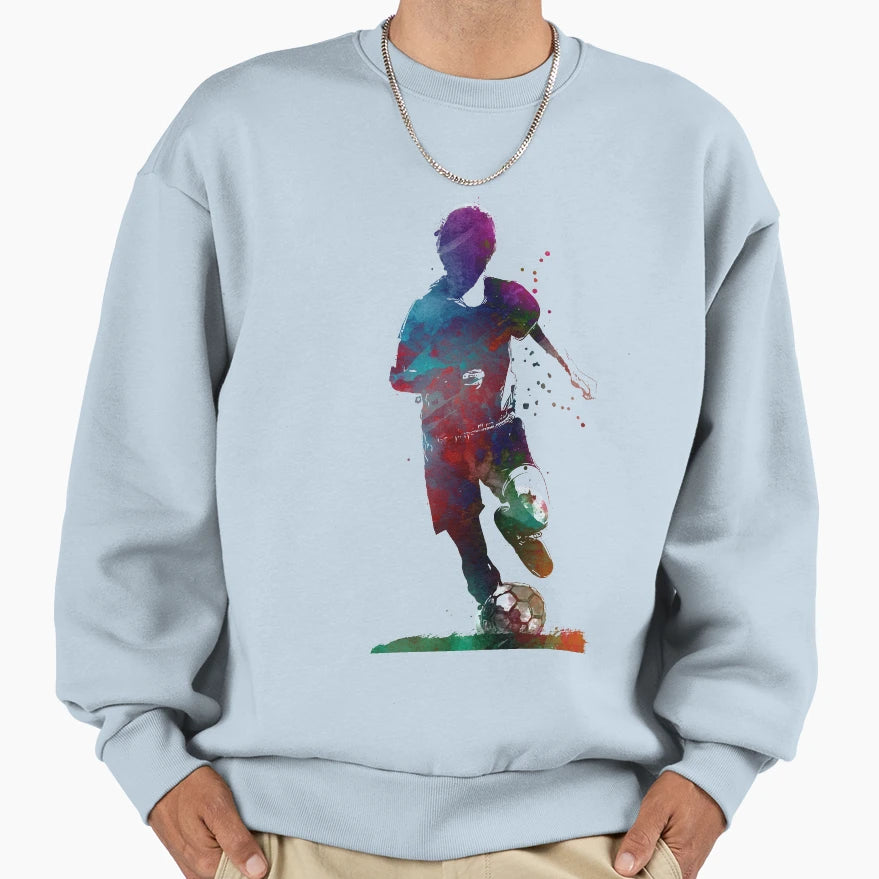 Football Soccer Player Soccer Sweatshirt - Fun Novelty Design Men Women - T-Shirt, Sweatshirt, Hoodie