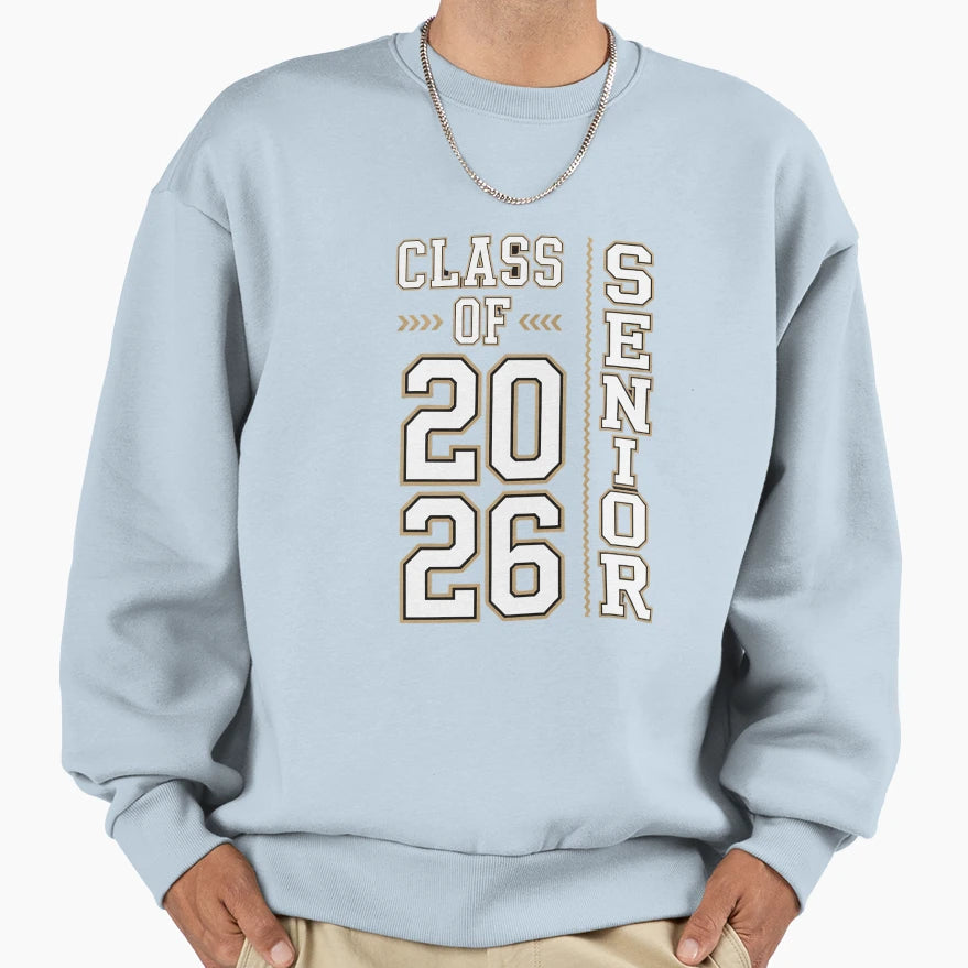 2026 Graduate Senior 26 High School Sweatshirt - Novelty Apparel Unisex - T-Shirt, Sweatshirt, Hoodie