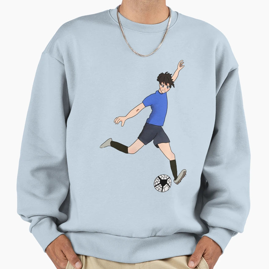 Soccer Football Player Sweatshirt - Trendy Graphic for Adults - T-Shirt, Sweatshirt, Hoodie