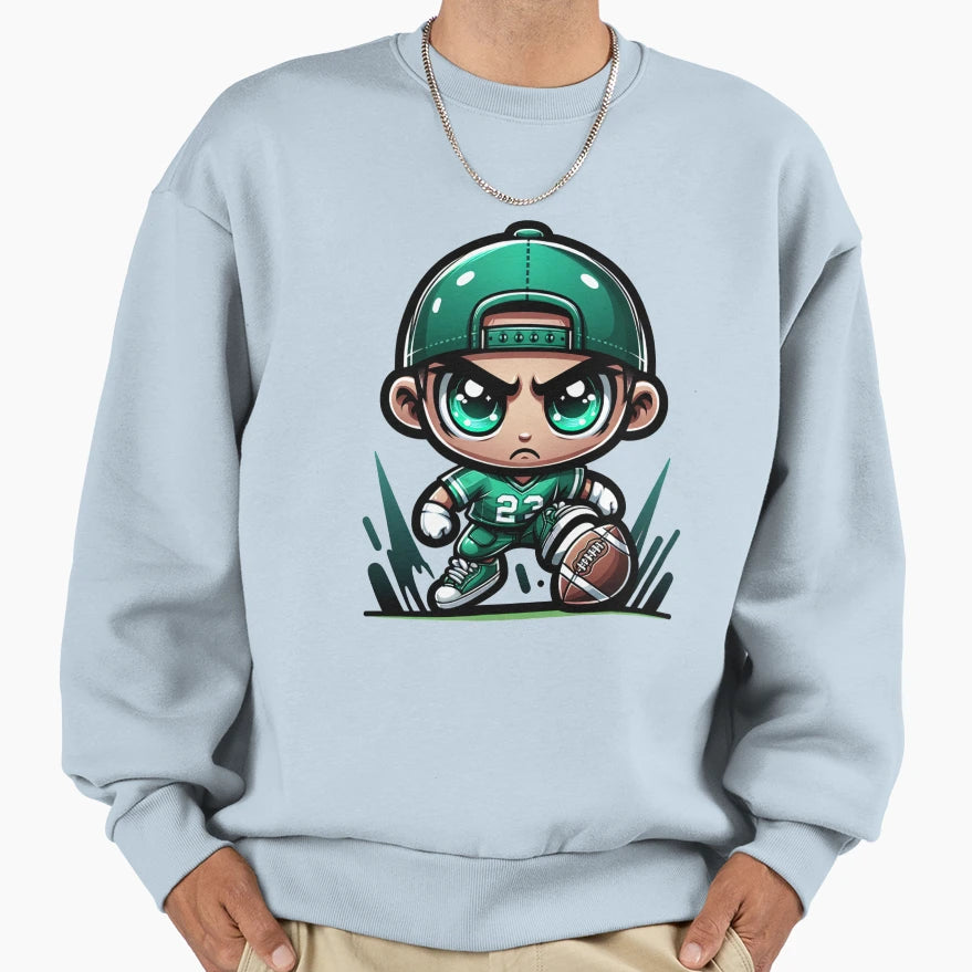 Angry Football Player Sweatshirt - Custom Art Print Men Women - T-Shirt, Sweatshirt, Hoodie