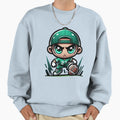Angry Football Player Sweatshirt - Custom Art Print Men Women - T-Shirt, Sweatshirt, Hoodie