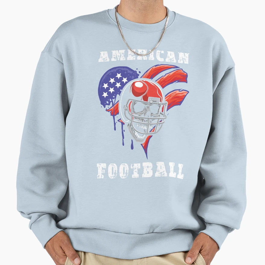 American Football Sweatshirt - Fun Novelty Design for Adults - T-Shirt, Sweatshirt, Hoodie