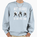 American Football My Heart Is Sweatshirt - Casual Everyday Wear Men Women - T-Shirt, Sweatshirt, Hoodie
