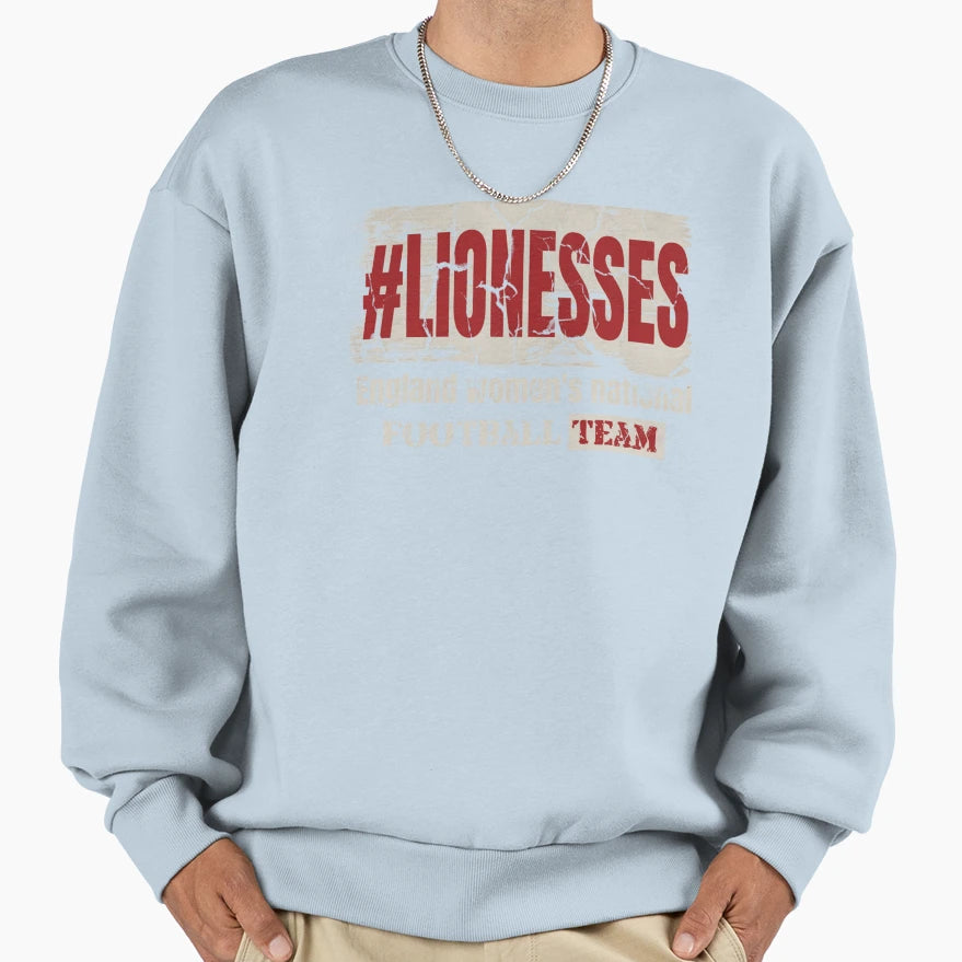 Lionesses England Womens National Sweatshirt - Casual Everyday Wear Unisex - T-Shirt, Sweatshirt, Hoodie