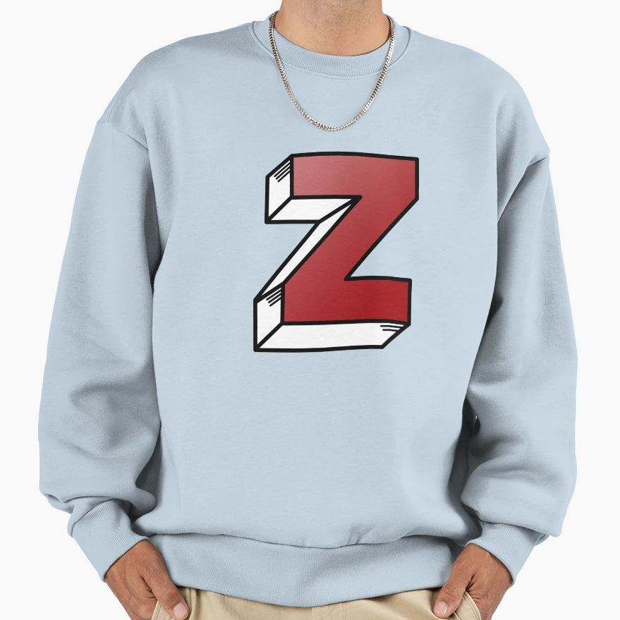 Letter Z Sweatshirt - Novelty Apparel for Adults - T-Shirt, Sweatshirt, Hoodie