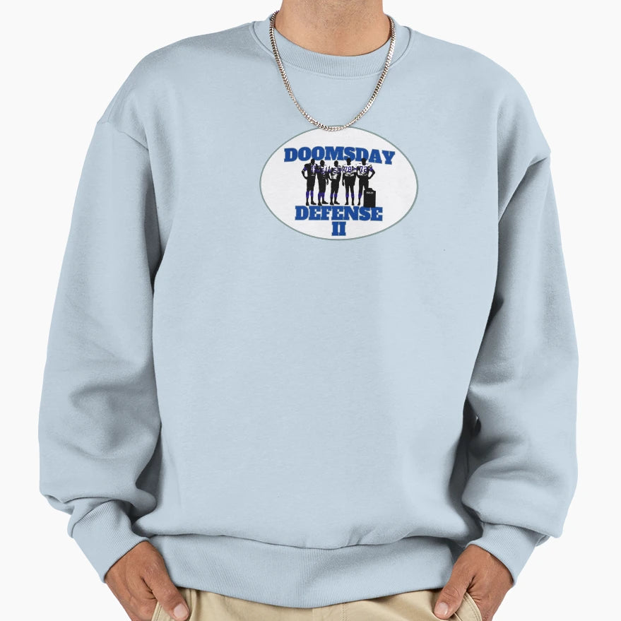 Doomsday Defense Ii Dallas Silver Sweatshirt - Aesthetic Graphic for Adults - T-Shirt, Sweatshirt, Hoodie