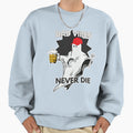 Dad Vibes Never Die And More Red Sweatshirt - Graphic Print Unisex - T-Shirt, Sweatshirt, Hoodie