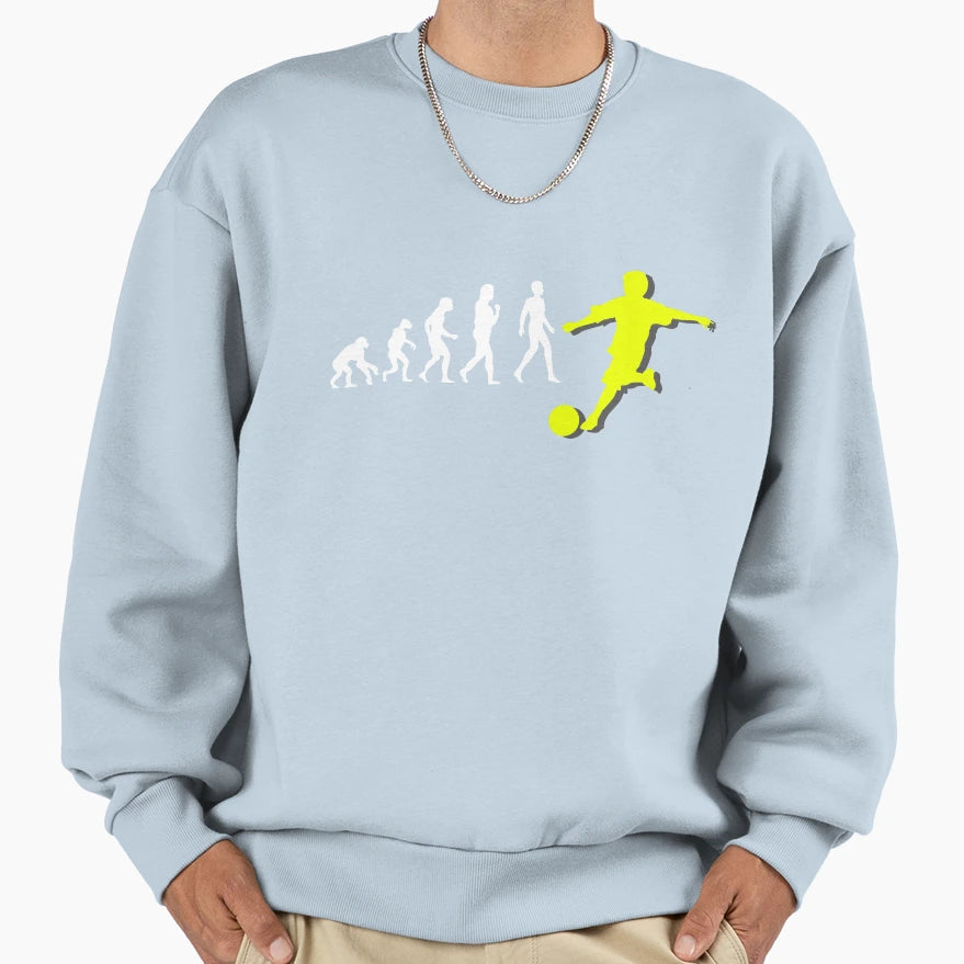 Rise Soccer Evolution Motion Sweatshirt - Unique Graphic Unisex - T-Shirt, Sweatshirt, Hoodie
