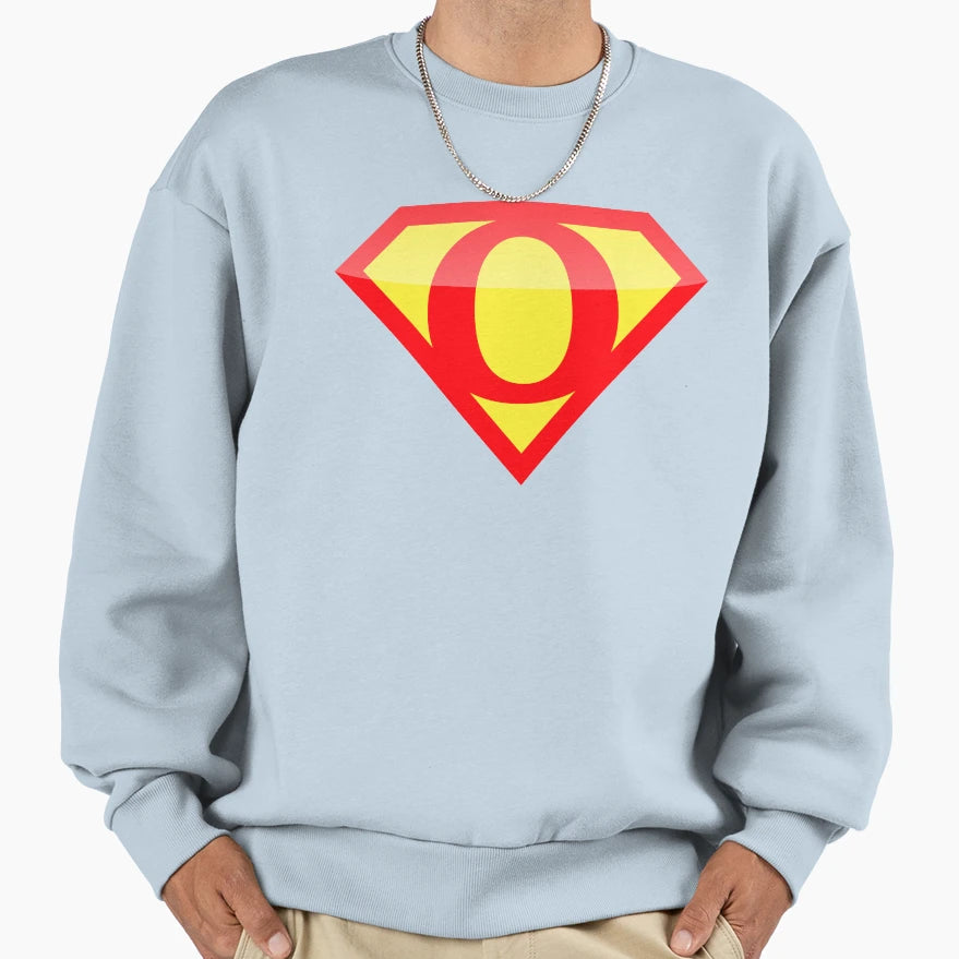Superhero Symbol Letter O Logo Sweatshirt - Custom Art Print Unisex - T-Shirt, Sweatshirt, Hoodie