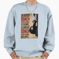Dumbbell Great Coach Can Change Life Sweatshirt - Graphic Print for Adults - T-Shirt, Sweatshirt, Hoodie