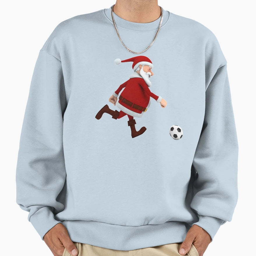 Football Santa Sport Football Sweatshirt - Fun Novelty Design Men Women - T-Shirt, Sweatshirt, Hoodie