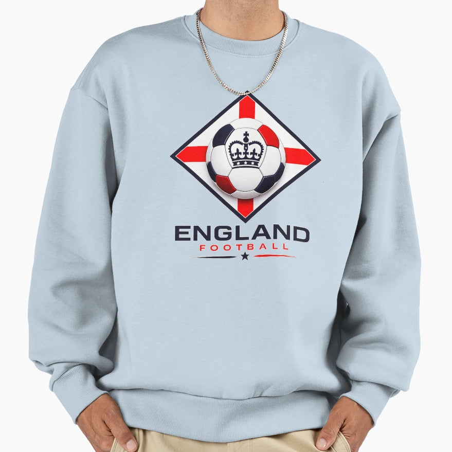 England Football Ultra Modern Minimal Sweatshirt - Trendy Graphic Unisex - T-Shirt, Sweatshirt, Hoodie