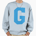 Alphabet Blue G Sports Letter G Sweatshirt - Minimalist Print for Adults - T-Shirt, Sweatshirt, Hoodie