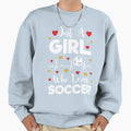 Just Who Loves Soccer Soccer Sweatshirt - Casual Everyday Wear Unisex - T-Shirt, Sweatshirt, Hoodie