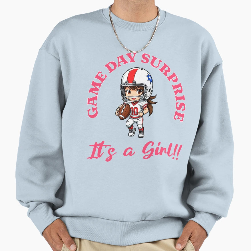 Game Day Surprise Football Lovers Its Sweatshirt - Trendy Graphic Unisex - T-Shirt, Sweatshirt, Hoodie