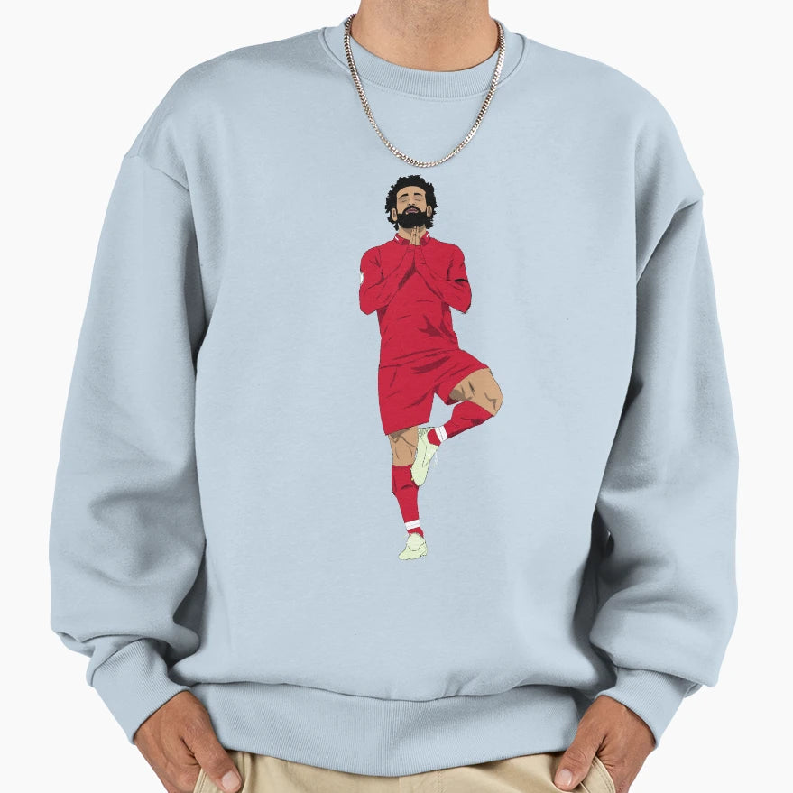 Mohamed Salah Yoga Goal Celebration Sweatshirt - Custom Art Print Men Women - T-Shirt, Sweatshirt, Hoodie