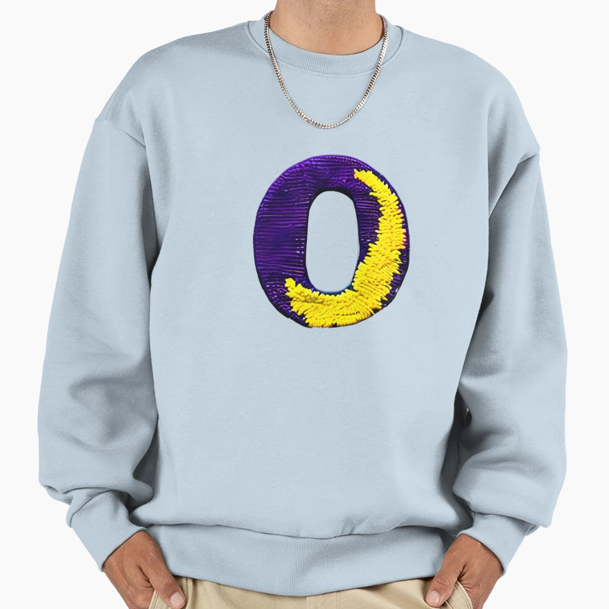 Letter O Monogram Typography Collage Sweatshirt - Custom Art Print Unisex - T-Shirt, Sweatshirt, Hoodie