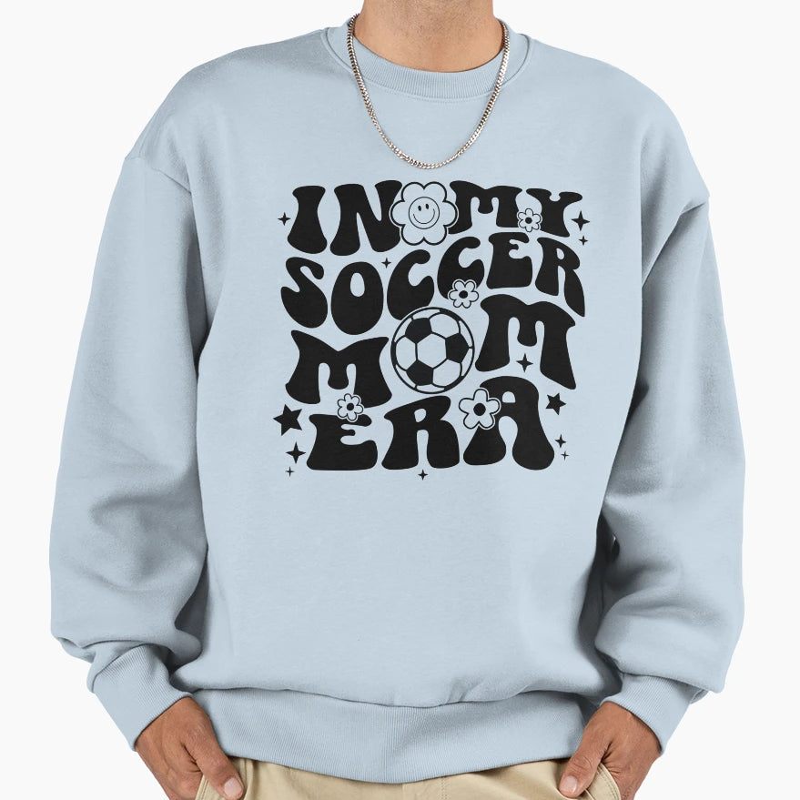 My Soccer Mom Era Groovy Sweatshirt - Casual Everyday Wear for Adults - T-Shirt, Sweatshirt, Hoodie
