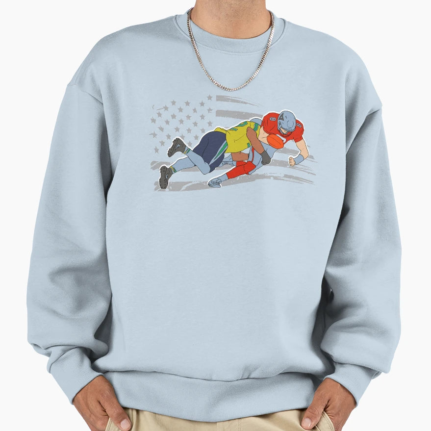 American Football Funny Sweatshirt - Custom Art Print Unisex - T-Shirt, Sweatshirt, Hoodie