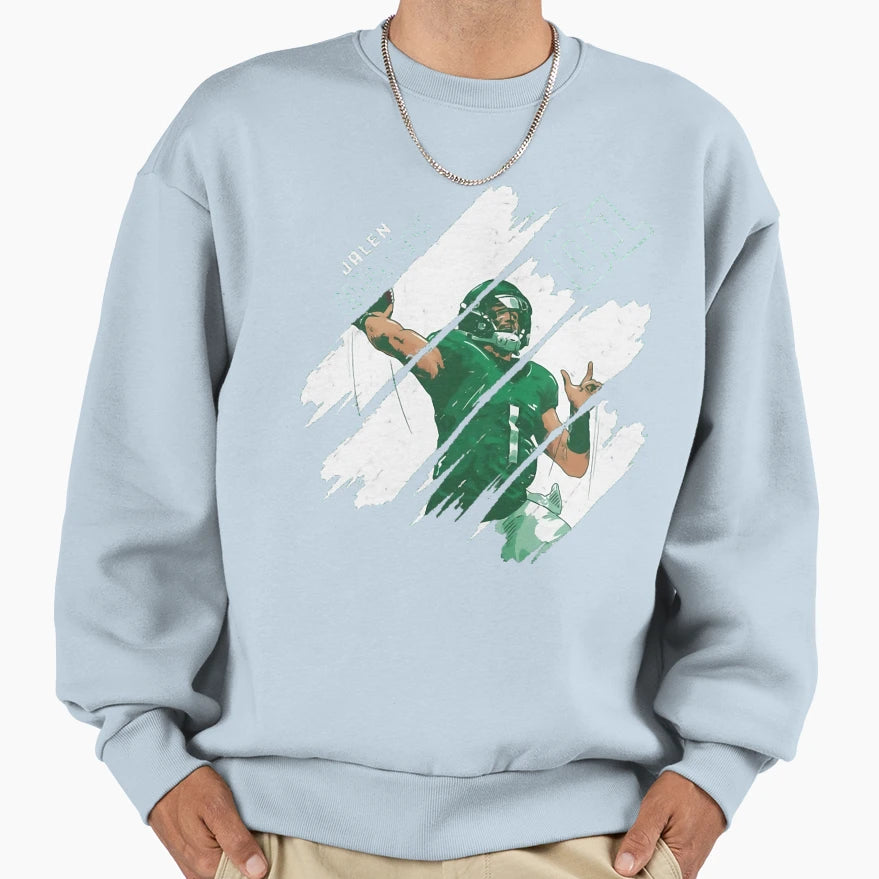 Football Player Sports Sweatshirt - Fun Novelty Design for Adults - T-Shirt, Sweatshirt, Hoodie