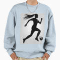 Soccer Player Running Ball Sweatshirt - Minimalist Print for Adults - T-Shirt, Sweatshirt, Hoodie
