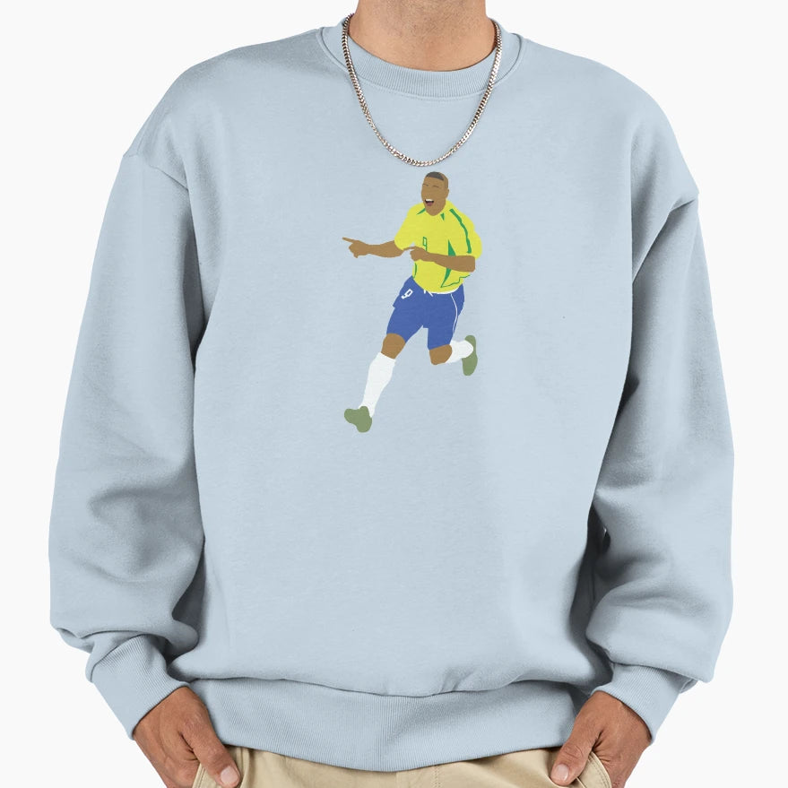 Ronaldo Il Fenomeno Brazil Legend 9 Sweatshirt - Novelty Apparel Men Women - T-Shirt, Sweatshirt, Hoodie