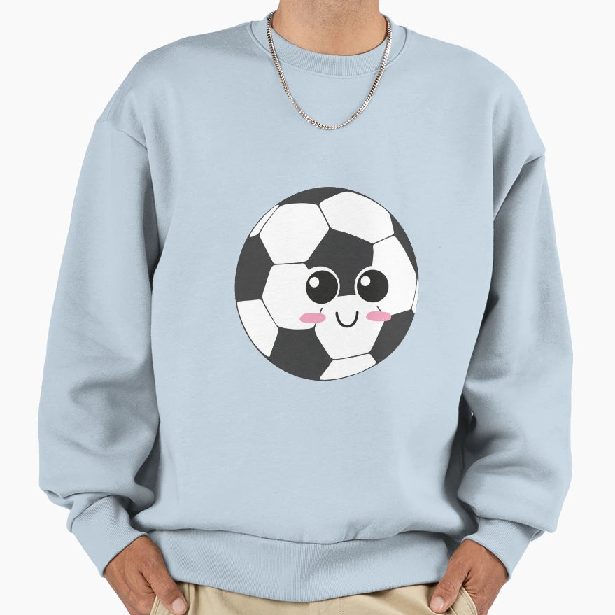 Kawaii Soccer Ball Sweatshirt - Streetwear Style Men Women - T-Shirt, Sweatshirt, Hoodie